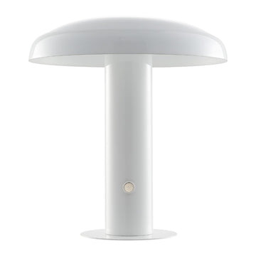 Suillius 11" Contemporary Bohemian Rechargeable/Cordless Iron Integrated LED Mushroom Table Lamp - JONATHAN Y